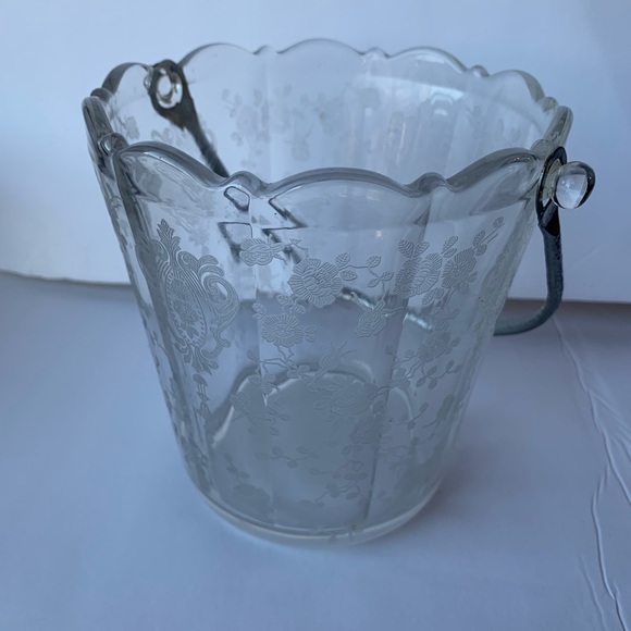 Chantilly By Cambridge Other - Vtg  CHANTILLY  Glass Ice Bucket 1939 -1958.